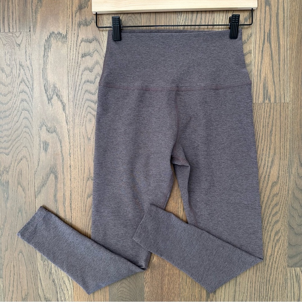 Beyond Yoga Spacedye Caught in the Midi High Waisted Leggings in Dusty Mauve M